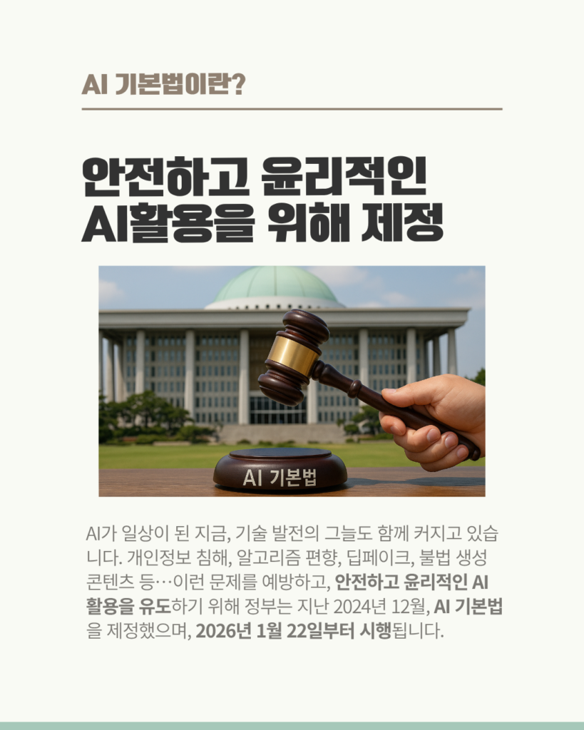 안전하고 윤리적인 AI활용을 위해 제정